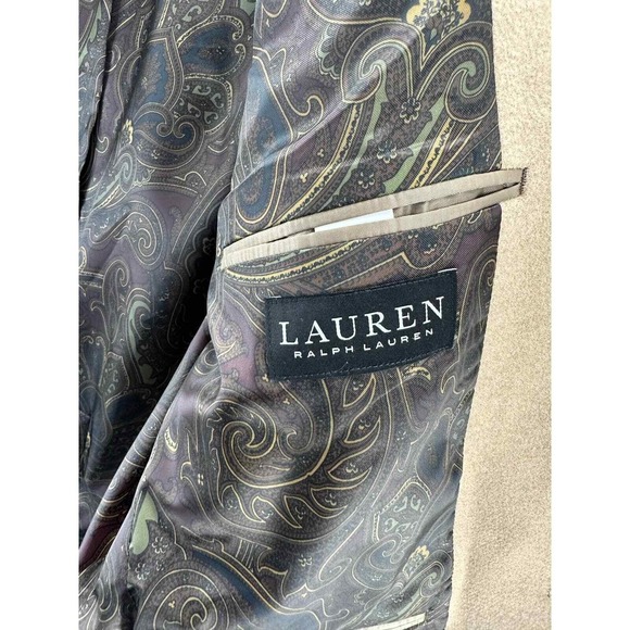 Lauren Ralph Lauren Men's Camel Wool Silk Cashmere Blend Blazer Classic Fit 41R - Picture 5 of 9